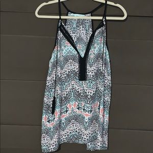 Large multi colored dressy tank